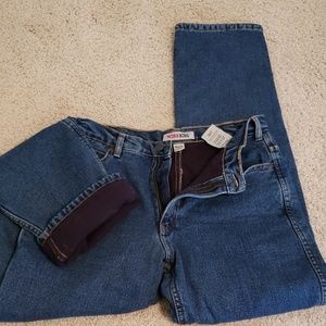 Work king fleece lined jeans